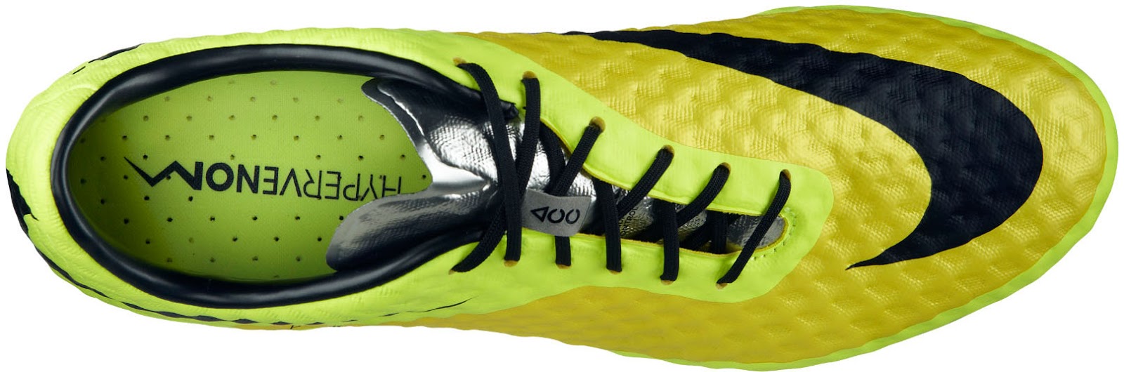 Nike hypervenom yellow and top black